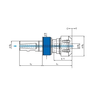 Mandrin de taraudage queue cylindrique helixpro